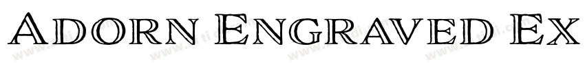 Adorn Engraved Expan字体转换